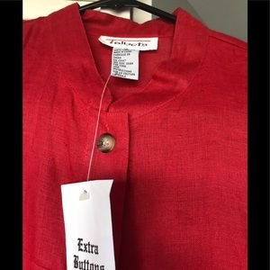 Talbots linen sleeveless blouse